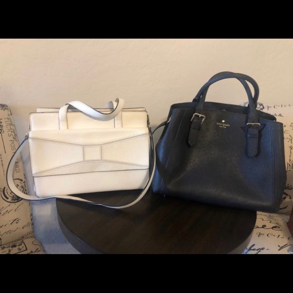 2 Kate Spade Purses 1 Black 1 White